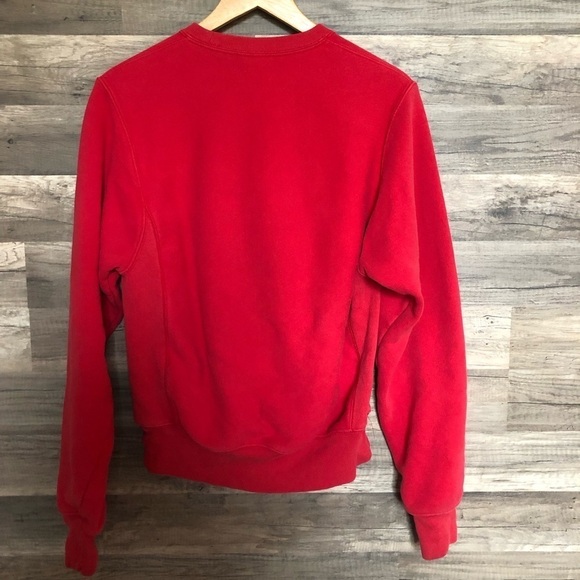 Champion Red Crewneck Sweat Shirt XS - Picture 6 of 9